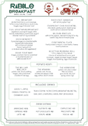 House Of Appin Breakfast Menu at Rabble